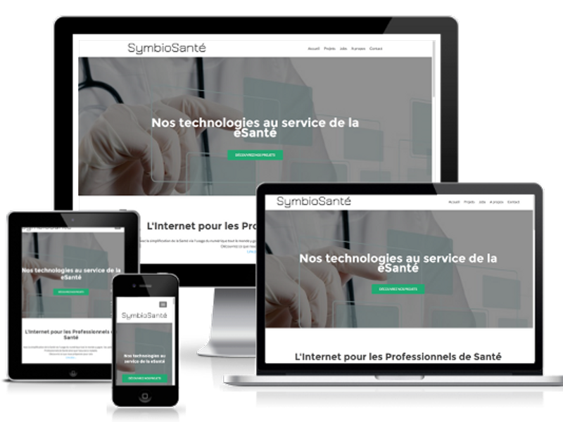 Site vitrine corporate : StartUp de eSanté