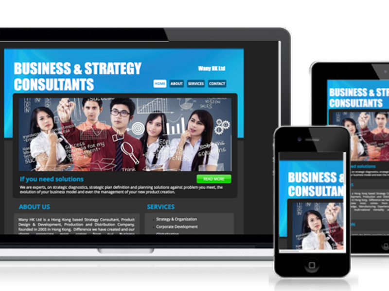 Site vitrine corporate : english consulting company